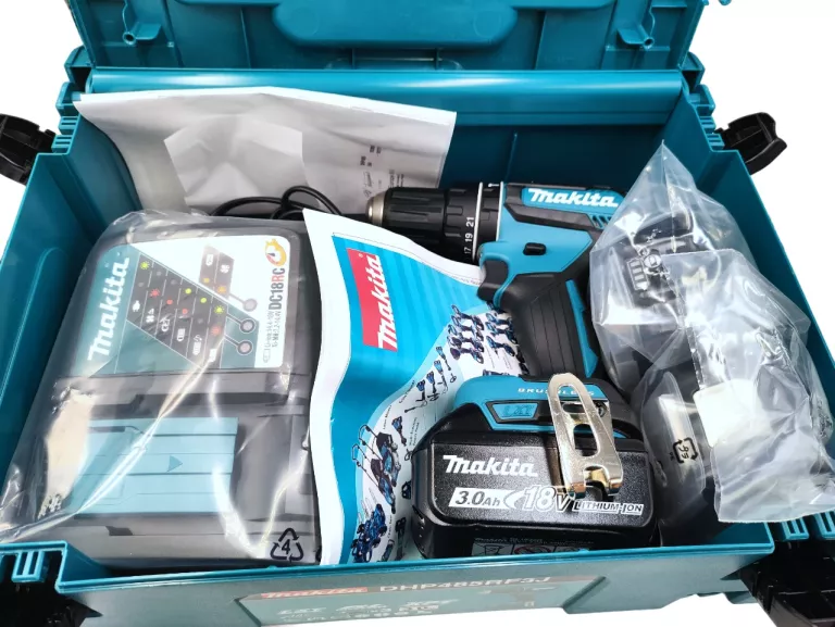 WIERTARKO-WKRĘTARKA MAKITA DHP485RF3J 50NM 3X3AH 18V - KOMPLET
