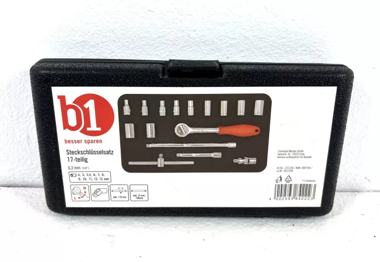 b1-besser-sparen-zestaw-kluczy-nasadowych-17-sztuk-stan-powystawowy