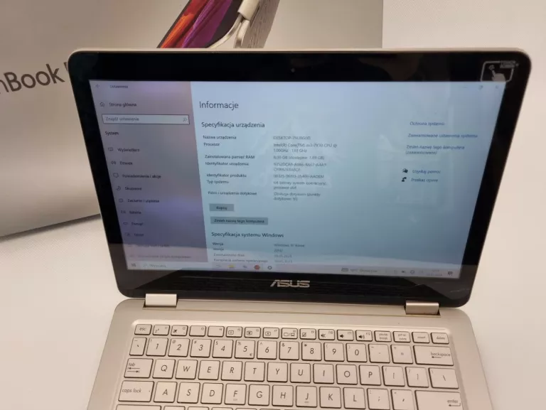 LAPTOP ASUS ZENBOOK FLIP UX360CA M3-7Y30/8GB/256SSD