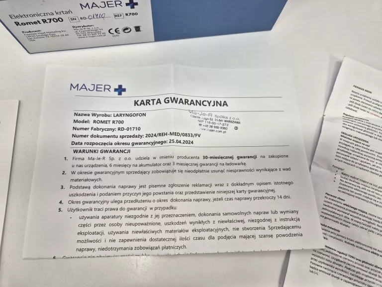 ELEKTRYCZNA KRTAŃ ROMET R700 KOMPLET IGŁA