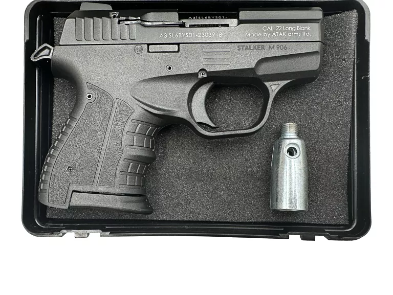 PISTOLET HUKOWY STRASZAK STALKER M906 KAL. DO 6 MM CZARNY + NABOJE + RACE