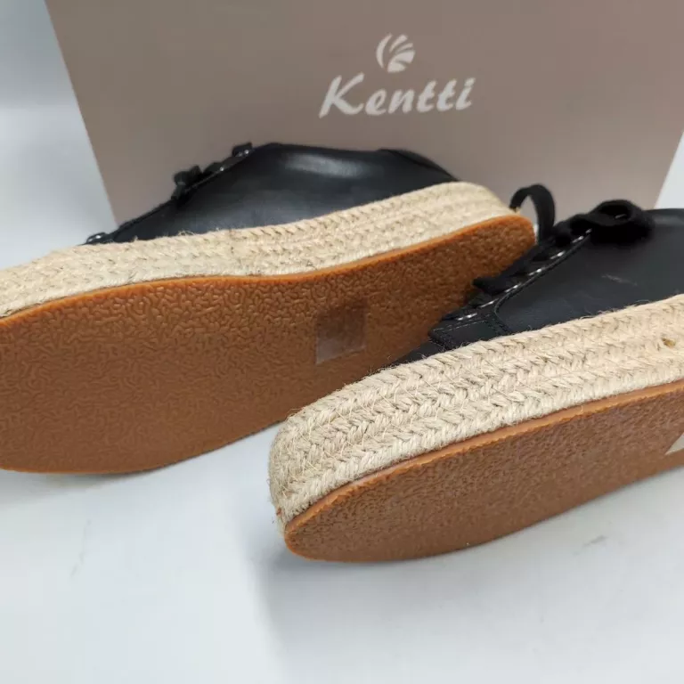 BUTY CZARNE ESPADRYLE SZNUROWANE ROZMIAR 37