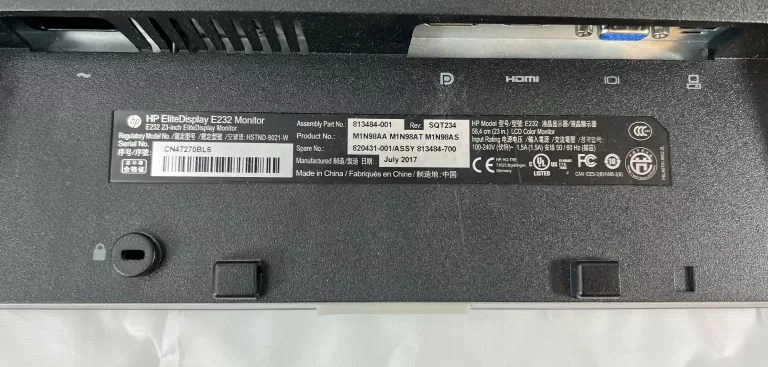 MONITOR LED HP ELITEDISPLAY E232 23"