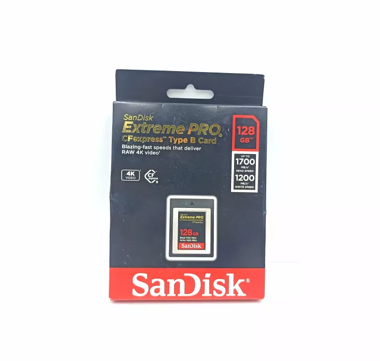 KARTA PAMIĘCI SANDISK EXTREME PRO CFEXPRESS 128GB