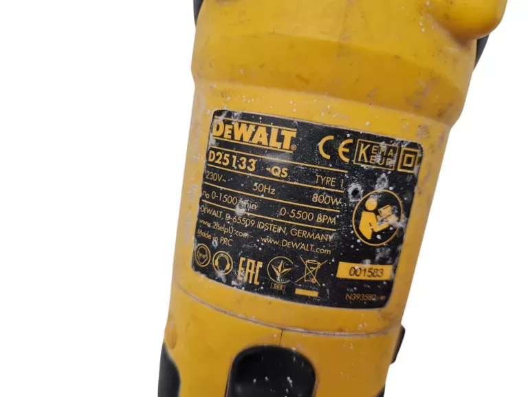 MŁOTOWIERTARKA DEWALT D-25133 800W 2,6J SDS-PLUS