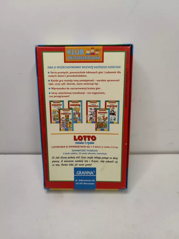GRA KARCIANA GRANNA LOTTO MISIE I RYSIE