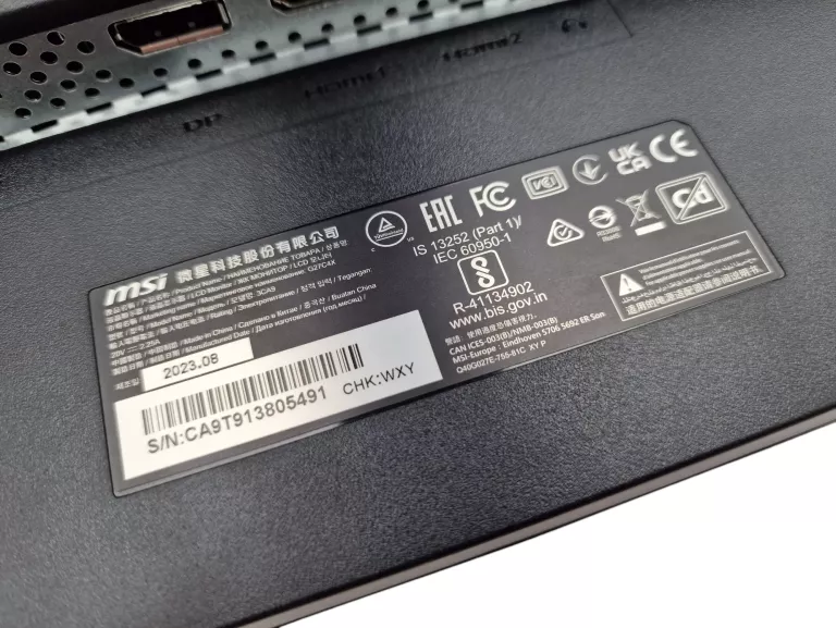 MONITOR MSI CURVED G27C4X 27" LED 250HZ 1MS