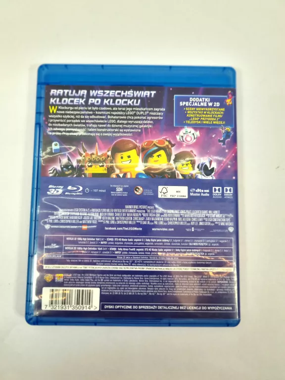 LEGO PRZYGODA 3D BLU-RAY