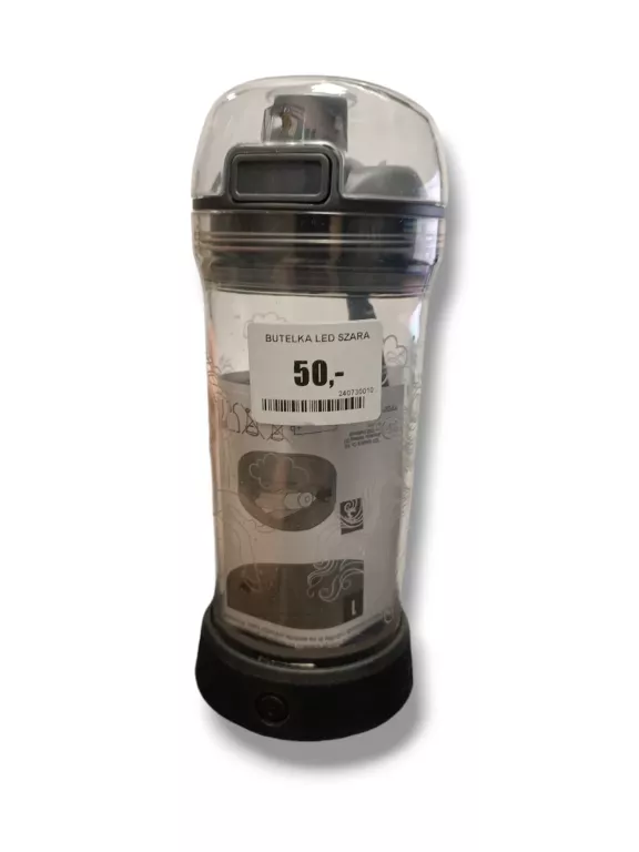 BUTELKA LED SZARA 414ML