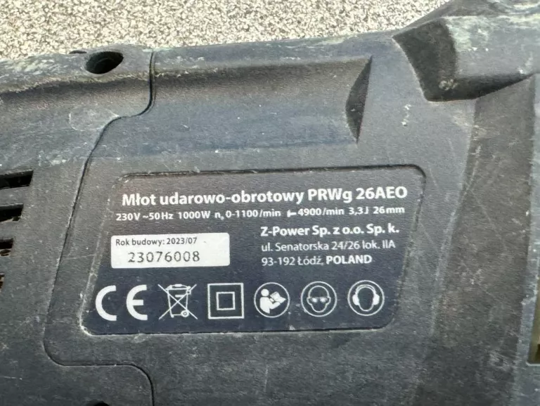 MŁOTOWIERTARKA SDS PLUS CELMA PRWG 26 AEO