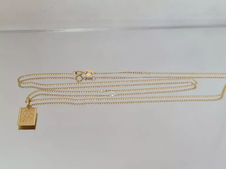 zloty-lancuszek-z-medalikiem-585-splot-pancerka