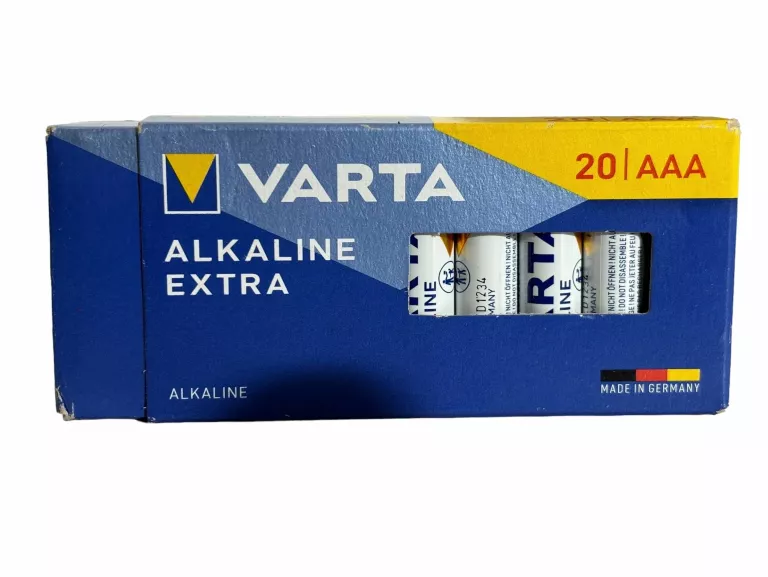 BATERIE ALKALICZNE VARTA AAA 20 SZTK