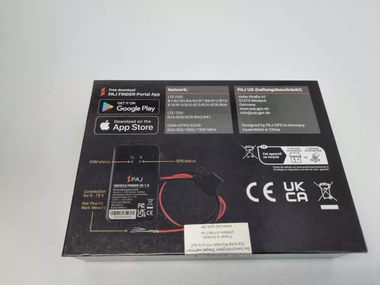 SYSTEM NAMIERZANIA GPS PAJ GPS VEHICLE FINDER 4G 1.0, CZARNY
