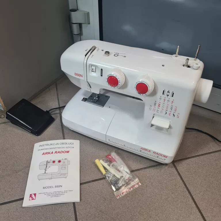 MASZYNA DO SZYCIA ARKA RADOM 888N + AKCESORIA