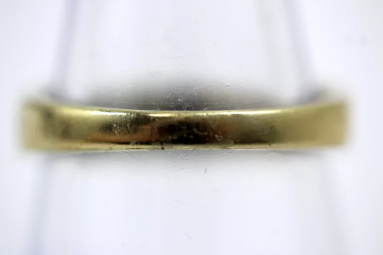 ZŁOTA OBRĄCZKA 585 WYSADZANA DIAMENTAMI 0,23CT ROZMIAR 17 CERTYFIKAT