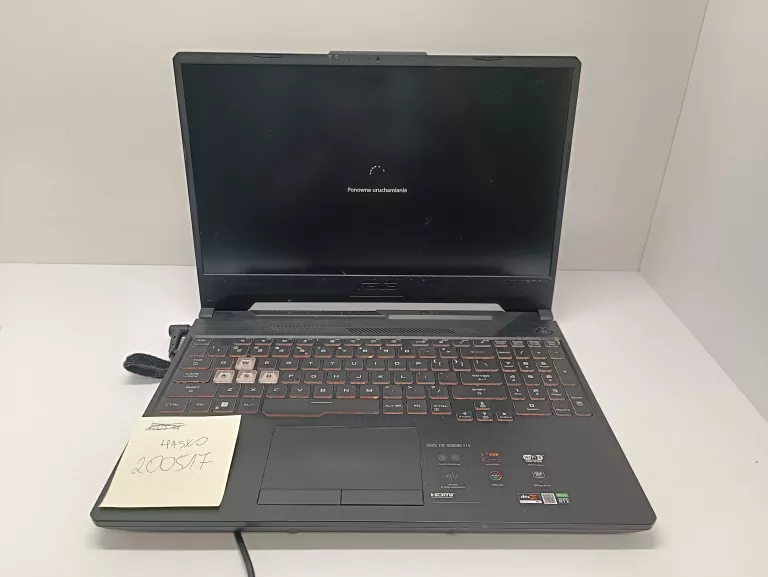 LAPTOP GAMINGOWY ASUS TUF F15