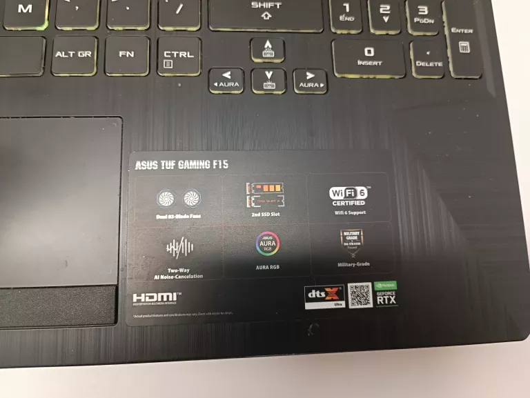 LAPTOP GAMINGOWY ASUS TUF F15