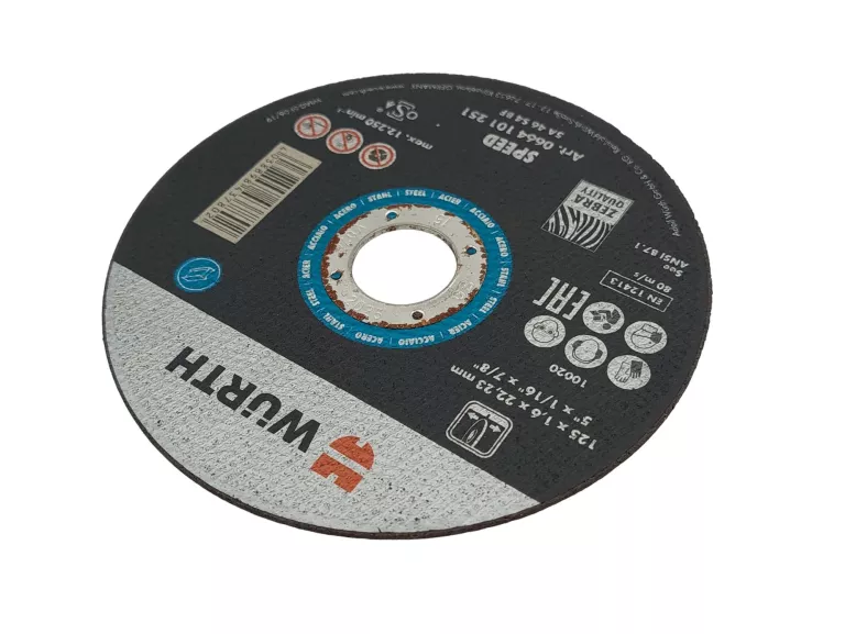 TARCZA WURTH 125 X 1,6 X 22,23MM ART. 0664 101 251