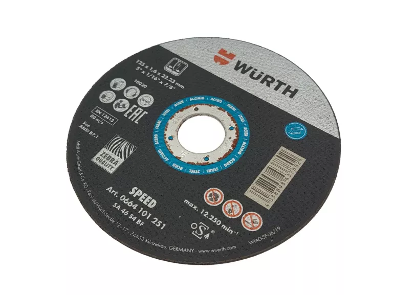 TARCZA WURTH 125 X 1,6 X 22,23MM ART. 0664 101 251