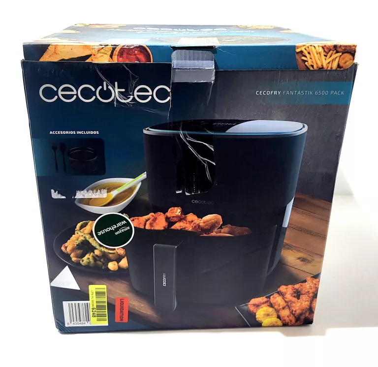 CECOTEC CECOFRY FANTASTIK 6500 6.5L BEZOLEJOWA FRYTOWNICA POWIETRZNA, 1700