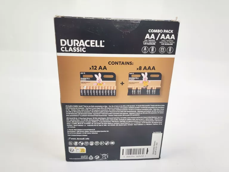 ZESTAW BATERII DURACEL 12X AA LR6 + 8X AAA LR03