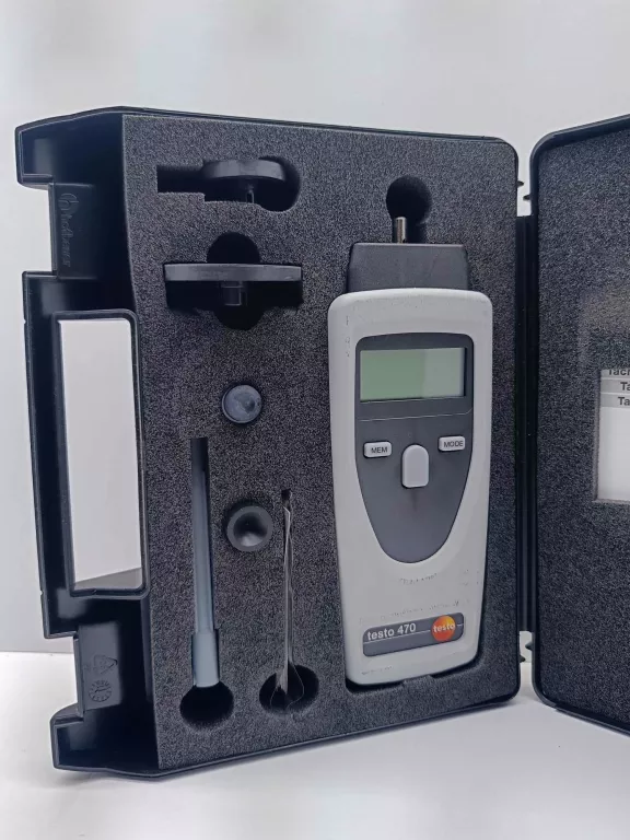 TACHOMETR TESTO 470, POMIAR OPTYCZNY I MECHANICZNY