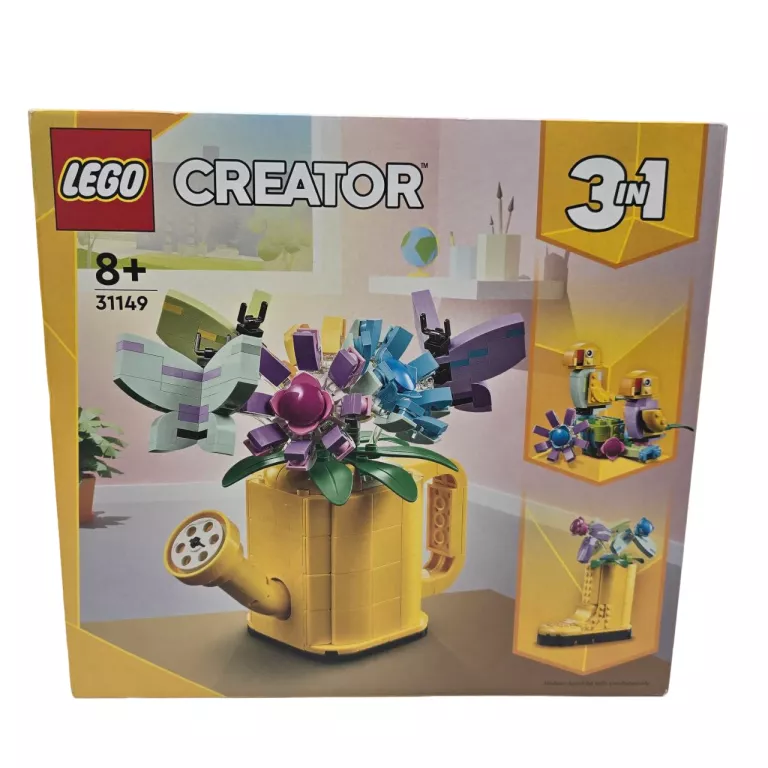 LEGO CREATOR 3W1 31149 KWIATY W KONEWCE ŻÓŁTY KALOSZ RUCHOME PTAKI 3IN1
