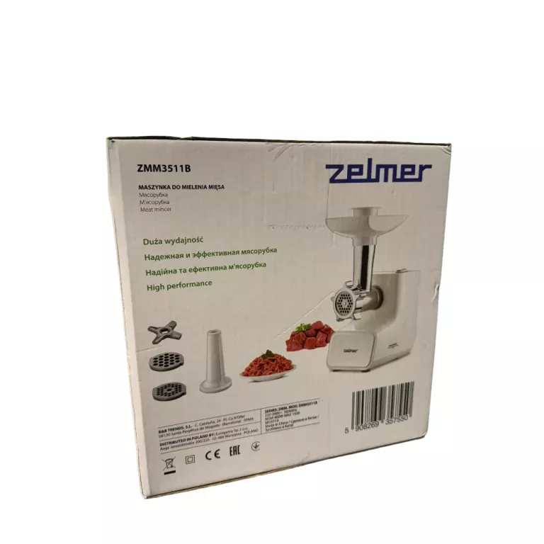 MASZYNKA DO MIELENIA MIĘSA | ZELMER | 1500W | ZMN3511B