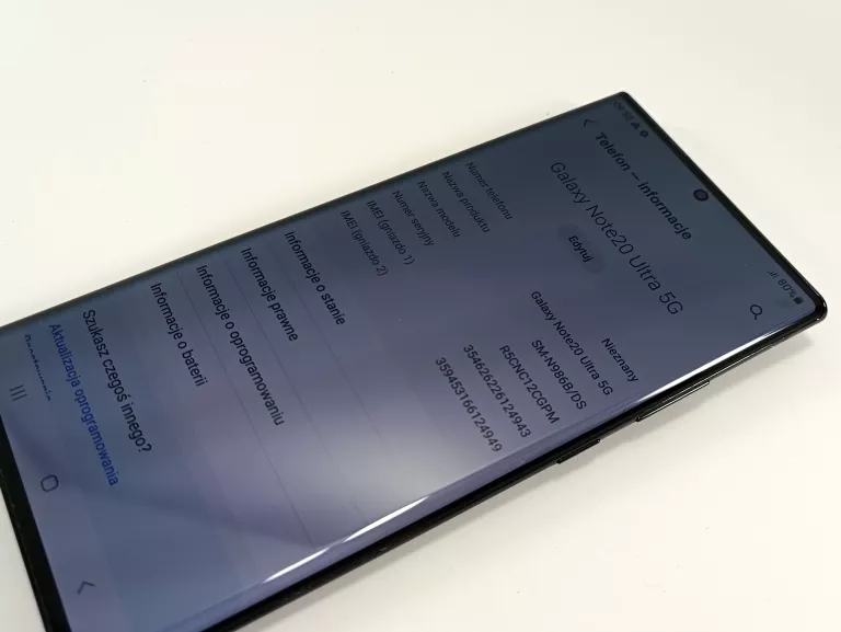 SMARTFON SAMSUNG GALAXY NOTE 20 ULTRA 12 GB / 256 GB 5G CZARNY