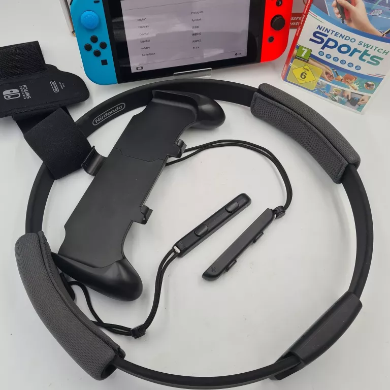 KONSOLA NINTENDO SWITCH + RING FIT ADVENTURES + GRA