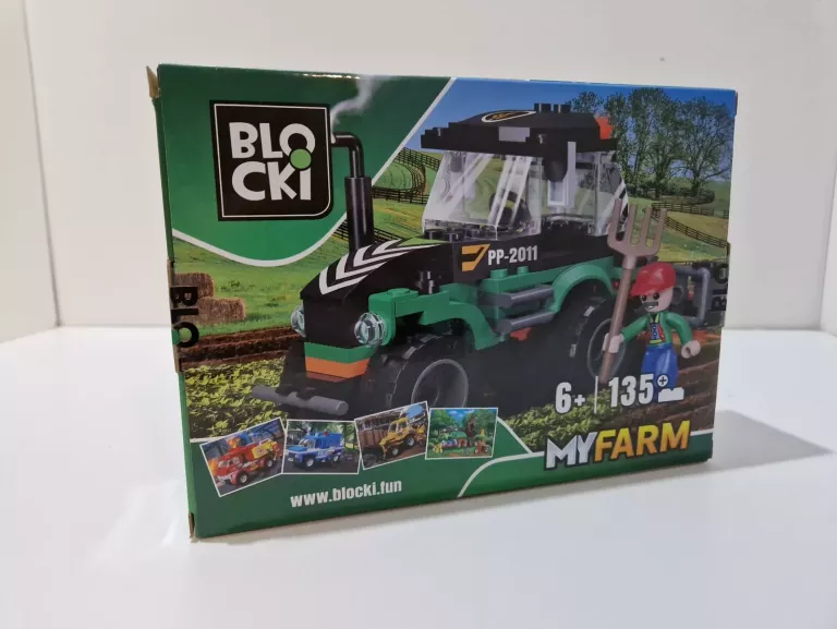 KLOCKI BLOCKI MYFARM 135 ELEMENTÓW TRAKTOR I ROLNIK