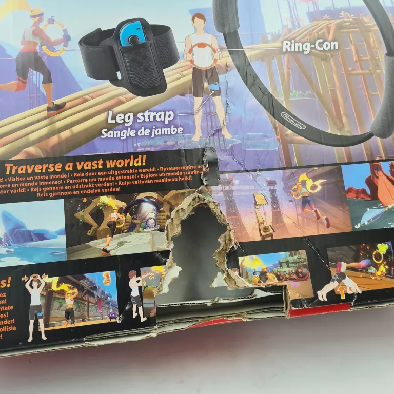 KONSOLA NINTENDO SWITCH + RING FIT ADVENTURES + GRA