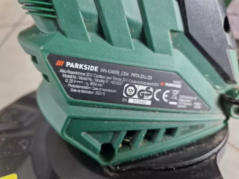 PODKASZARKA AKUMULATOROWA PARKSIDE PRTA 20 LI D3 PUDEŁKO
