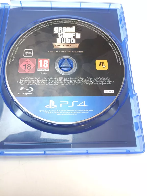 GRA PS4 GRAND THEFT AUTO THE TRILOGY