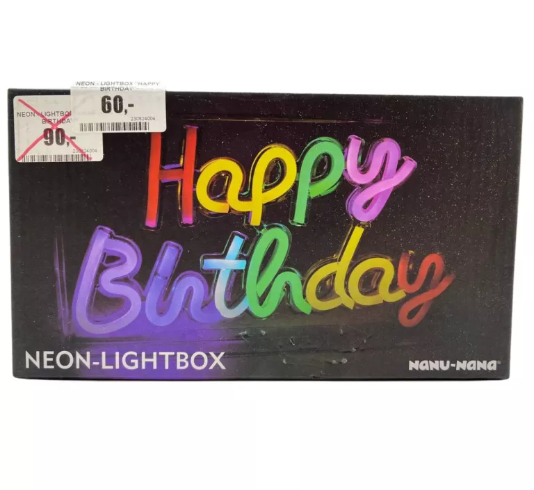 ŁAŃCUCH ŚWIETLNY Z EFEKTAMI LED HAPPY BIRTHDAY