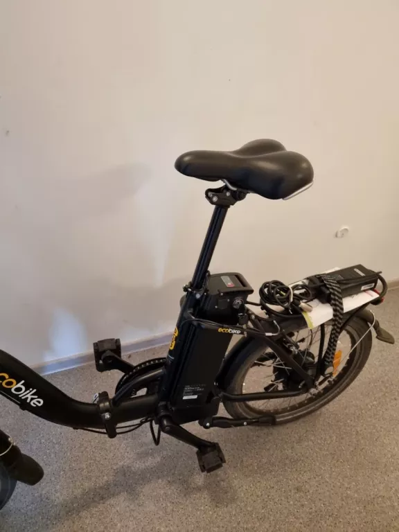 ROWER ELEKTRYCZNY ECOBIKE EVEN BLACK RAMA 15,5 CALA ALUM KOŁO 20 " CZARNY
