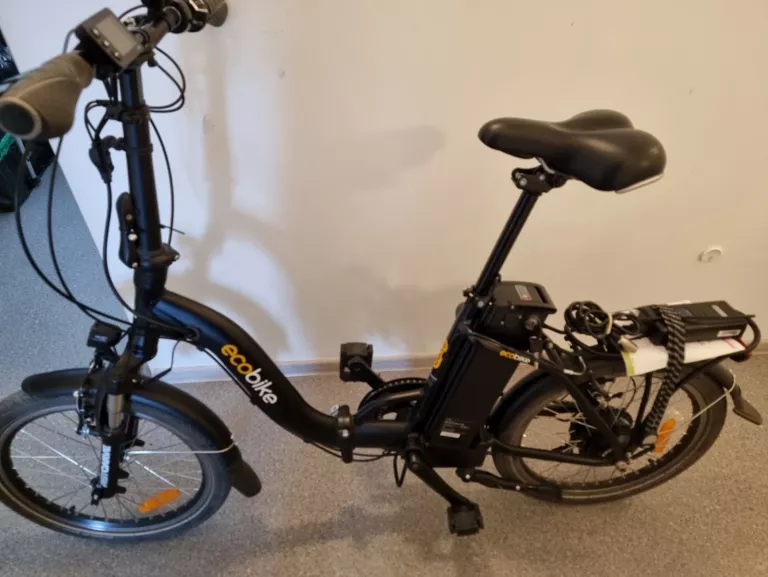 ROWER ELEKTRYCZNY ECOBIKE EVEN BLACK RAMA 15,5 CALA ALUM KOŁO 20 " CZARNY