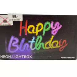 ŁAŃCUCH ŚWIETLNY Z EFEKTAMI LED HAPPY BIRTHDAY