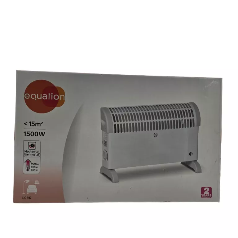 GRZEJNIK ELEKTRYCZNY KONWEKTOROWY TERMOSTAT 1500W EQUATION