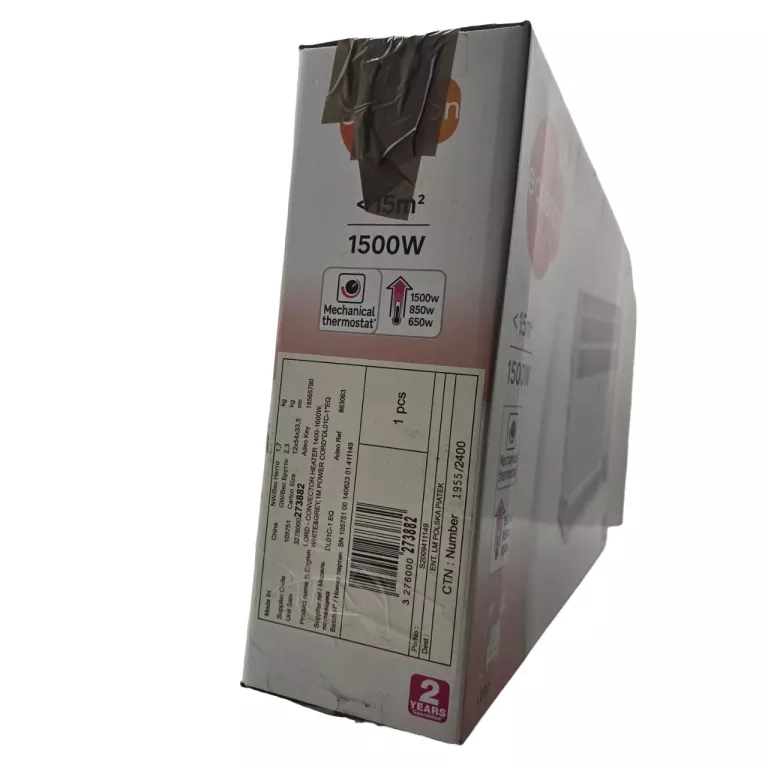 GRZEJNIK ELEKTRYCZNY KONWEKTOROWY TERMOSTAT 1500W EQUATION