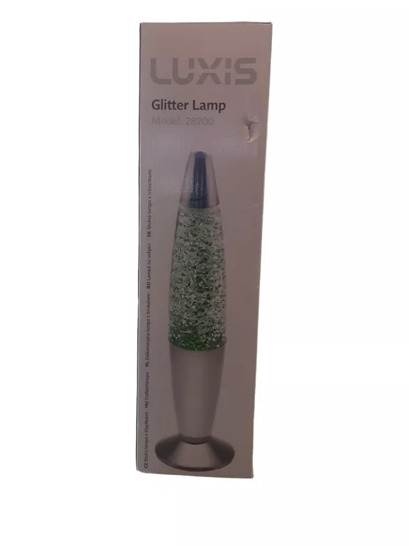 LAMPKA Z BROKATEM LUXIS GLITTER LAMP 28200