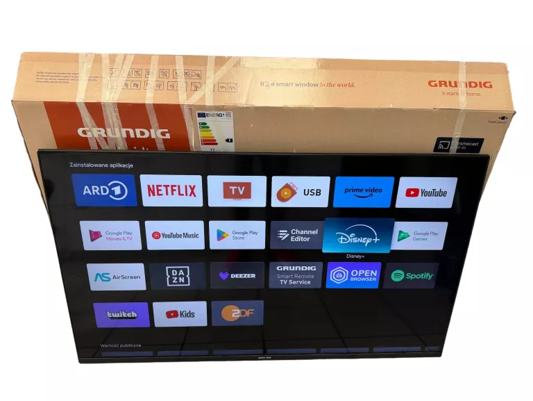 GRUNDIG 55 KLX 23 TELEWIZOR SMART TV ANDROID 4K UHD HJDR10 55 CALI LED