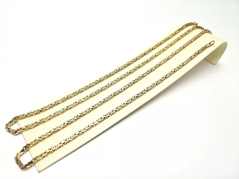 ZŁOTY ŁAŃCUSZEK SPLOT KRÓLEWSKI / BARDZO DŁUGI [585, 46,68G, 92CM!]