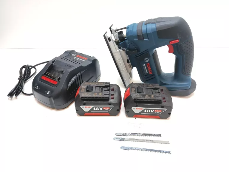 ZESTAW BOSCH GST 18V-LIB + 2 BATERIE, ŁAD, WALIZKA