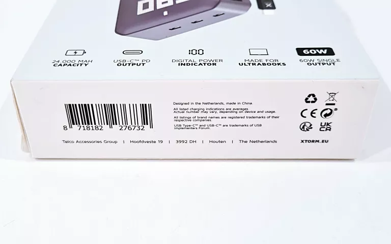 XTORM XB401 TITAN USB-C POWERBANK 60W 24000 MAH