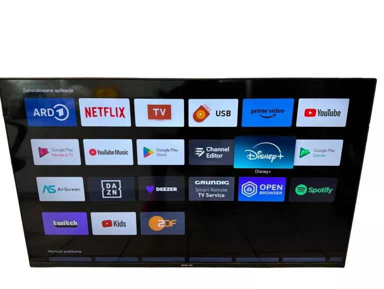 GRUNDIG 55 KLX 23 TELEWIZOR SMART TV ANDROID 4K UHD HJDR10 55 CALI LED