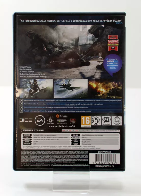 GRA PC DVD BATTLEFIELD 3