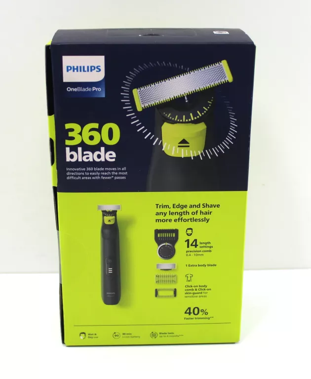 MASZYNKA DO GOLENIA / TRYMER PHILIPS ONE BLADE Z AKCESORIAMI KPL
