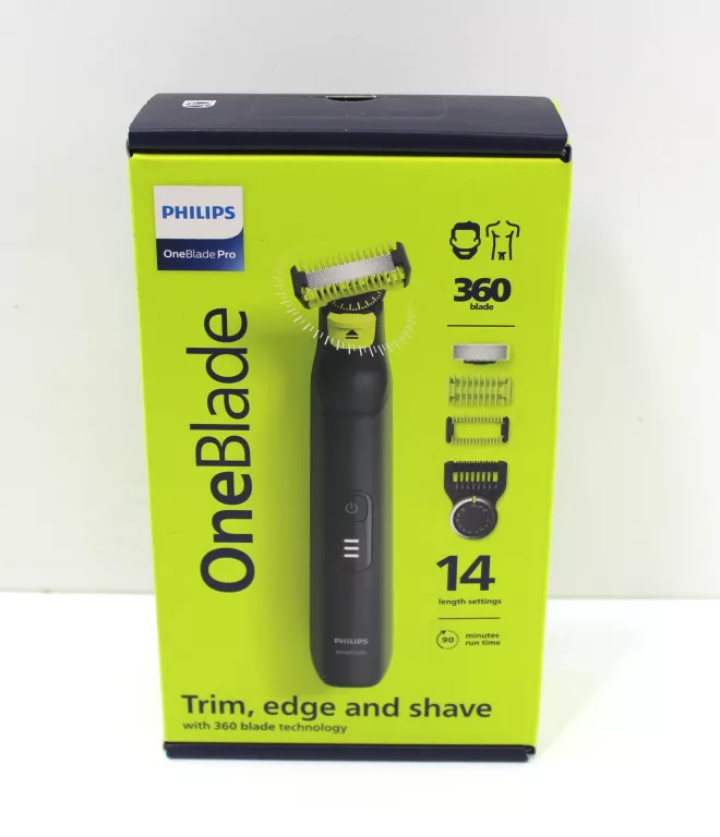 MASZYNKA DO GOLENIA / TRYMER PHILIPS ONE BLADE Z AKCESORIAMI KPL