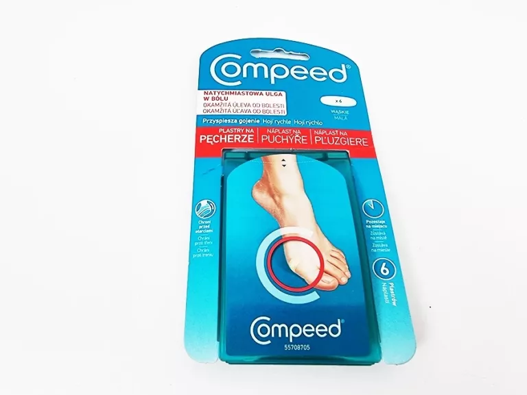 PLASTRY NA PĘCHERZE COMPEED X6 (WĄSKIE)